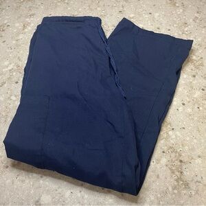 XS Mens Blue Scrub Bottoms with drawstring and two big side pockets